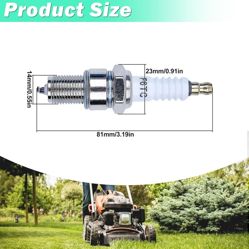 Adefol F6TC Spark Plug for NGK BP6ES and for Champion N9YC - 4 Pack F6TC Spark Plugs Fit for GX160 GCV160 GX100 GX120 GX200 GX240 GX270 GX340 GX390 Series Lawnmower Engine Sparkplug - Image 3